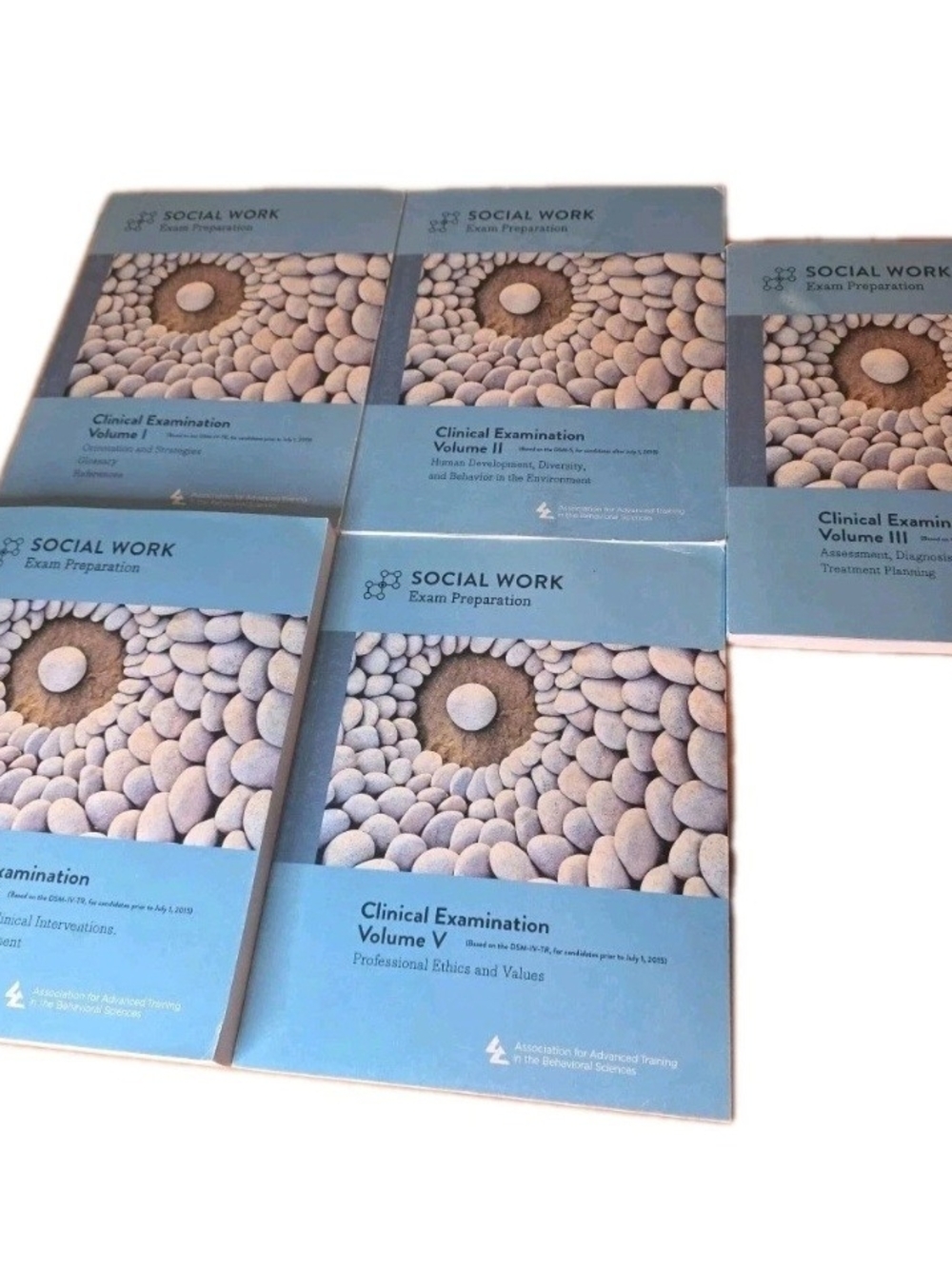Social Work Bachelors Clinical Exam Study Prep AATBS 2015 Volumes 1 - 5 Books